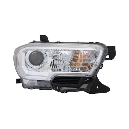 Eagle Eyes RH H/LMP ASSY COMP; HALOGEN; W/O LED DRL; W/O FOG LAMPS; CHR BEZEL TACOMA 2016-18 TY1289-B001R